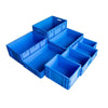 6 Pieces Plastic Turnover Box Logistics Transfer Box  Warehouse Workshop Plastic Box Transportation Storage Box   300 * 200 * 120 mm (blue)