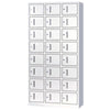 SW-848 Factory's Locker Thickened Office Steel Sheet Cabinet With Lock Store Materials Documents Supplies Deposit Bathroom 24 Doors