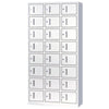 SW-848 Factory's Locker Thickened Office Steel Sheet Cabinet With Lock Store Materials Documents Supplies Deposit Bathroom 24 Doors