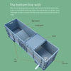 Large Turnover Box EU4628 Rectangular Turtle Tank Special Tank Suntan Large Scale Breeding Box Bottom Payment