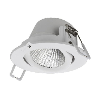 6 Pieces Ceiling Light 3.5W Embedded Installation Cold Light 3000k Ordinary Switch Control Alloy Material