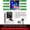 Solar Lamp String Colorful Lamp Flashing Lamp Outdoor Courtyard Atmosphere Decorative Lamp Waterproof LED Lamp Villa Garden Landscape Night Lamp