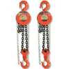 HS-Z03 Round Chain Block Chain Lifting Equipment Implement Manganese Steel Orange 3t 4m