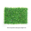 60 * 40 * 7cm Simulation Green Plant Wall Turf Simulation Long Seedling With Flower Green Plant Wall Plastic Turf Wall Decoration Green Lawn