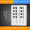 1136 * 725 * 350mm 20 Door Charging Cabinet Glass Door Intelligent Charging Cabinet Storage USB Charging Cabinet Meeting Room Storage Cabinet