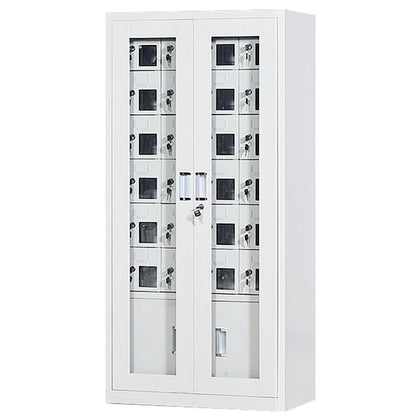 1468 * 814 * 300mm 30 Doors Storage Container Cabinet Glass Door Storage Container Staff Meeting Room Storage Container Cabinet
