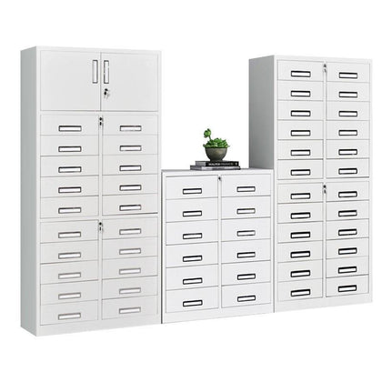 Twelve Bucket Mechanical Ordinary Cabinet Office Multi-layer Storage Material Cabinet With Lock Multi Bucket Cabinet File Cabinet File Iron Drawer Cabinet