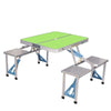 Outdoor Folding Tables And Chairs One Table Four Chairs Portable Aluminum Alloy Conjoined Table Floor Stall Car Picnic Stall Small Table