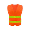 30 Pieces Reflective Vest Back Center Warp Knitted Fluorescent Orange Men & Women