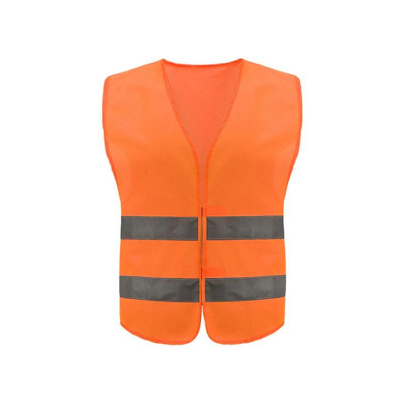 30 Pieces Reflective Vest  Warp Knitted Fabric Fluorescent Orange Men & Women, Work, Cycling, Runner, Surveyor, Volunteer, Crossing Guard, Road, Construction