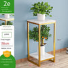 Flower Rack Living Room Multi-layer Flower Rack Indoor Balcony Decoration Rack Iron Simple Flower Pot Rack Green Rose Rack Storage Rack H9021 [58cm High]