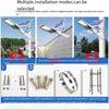 Solar Outdoor 100WStreet Lamp Household Outdoor Waterproof Courtyard Lamp High Power Bright LED Projection Lamp Road Construction Site High Pole Lamp