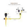 6 Pieces Vegetable Field Watering Artifact Sprinkler Automatic Sprinkler Rotation 360 Degree Green Lawn Sprinkler Garden Irrigation Black Sprinkler