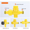 6 Pieces Vegetable Field Watering Artifact Sprinkler Automatic Sprinkler Rotation 360 Degree Green Lawn Sprinkler Garden Irrigation Black Sprinkler