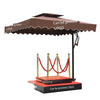 100 * 100cm Sentry Box Umbrella Sunshade Umbrella Roman Umbrella Guard Community Property Image Outdoor Umbrella Single Layer Guard Platform
