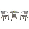 Outdoor Balcony Table And Chair Rattan Chair Combination Courtyard Tea Table Rattan Chair Charm Coffee 4 Chair + 80 Square Table
