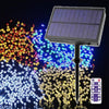 Solar Lamp String LED Color Lamp Flashing Lamp String Lamp Courtyard Garden Balcony Decoration Hanging Tree Color Light All Over The Sky Star Lamp
