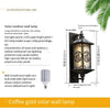 Solar Wall Lamp Household Outdoor Waterproof Courtyard Lamp New Chinese Outdoor Corridor Villa Door Induction LED Lamp Solar Warm Light