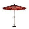 3m Outdoor Sunshade Outdoor Courtyard Sunshade Balcony Table Chair Central Pillar Umbrella With Light Wine Red (with 12.5kg Cement Base)