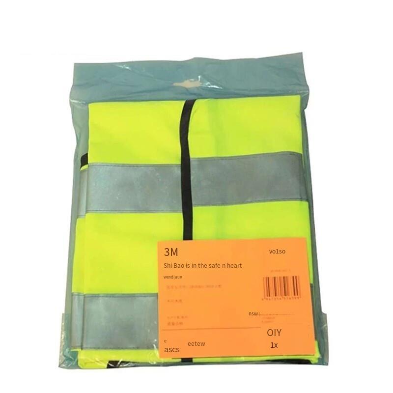6 Pieces Safety Vest Yellow Reflective High Visibility Safety Vest Men & Women, Work, Cycling, Runner, Surveyor, Volunteer, Crossing Guard, Road