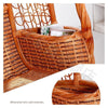 Rattan Hanging Basket Rattan Chair Hammock Indoor Rocking Chair Adult Rocking Chair Swing Hanging Orchid Chair Rattan Hanging Chair [wine Red]