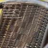 80cm Outdoor Table And Chair Courtyard Balcony Garden Small Rattan Chair 4 Chairs + Iron Round Table