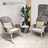 Leisure Rocking Chair Reclining Chair Lazy Sofa Chair Light Luxury Nordic Simple Balcony Outdoor Garden Bedroom Rocking Nap Casual Chair
