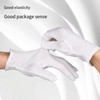 6 Bags 12 Pairs Of White Cotton Ceremonial Gloves Labor Protection Thin Cotton Cloth Guard Flag Raising Security Guard On Duty Work Ceremonial Glove