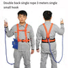 6 Pieces High Altitude Work Safety Belt Air Conditioning Safety Belt Anti Falling Safety Belt Wear Resistant Outdoor National Standard Double Back Single Rope 3m Single Hook