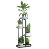 Home Nordic Modern Iron Flower Rack Indoor Multi-layer Green Plant Flower Pot Rack Living Room Rack Balcony Simple Floor Flower Table Three Layers Of Gold