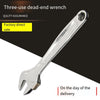 6 Pieces Steel Galvanized Anti Slip Wrench Handle Manual Multi-function Shed Three Purpose Dead End Wrench 19 * 21 * 22cm