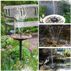 Solar Fountain Floating Fountain Lotus Leaf Solar Floating Water Spray Fountain Mini Outdoor Pond Fish Pond Lotus Plate Without Battery