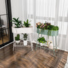European Style Nordic Light Luxury Flower Rack Storage Balcony Iron Flower Rack Living Room Floor Type Plant Green Pineapple Fleshy Flower Pot Rack Advanced Green