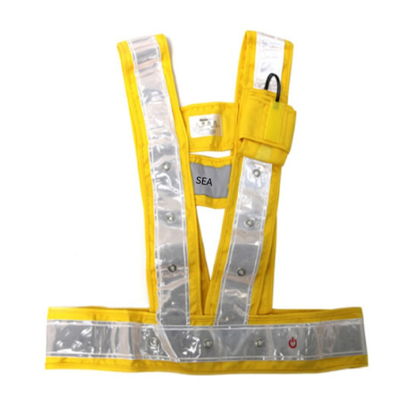 Warning Vest Suitable for Railway And Road Construction Yellow