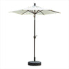 2m Outdoor Sunshade Courtyard Umbrella Hand Balcony Garden Outdoor Beach Umbrella Brown Without Umbrella Seat