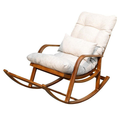 Indoor And Outdoor Household Rattan Chair Lazy Sofa Rocking Chair Simple Rattan Chair Reclining Chair Balcony Leisure Chair Moon Rocking Chair