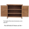 Outdoor Tool Room Garden Tool Cabinet Garden Sundry Room Solid Wood Outdoor Solid Wood Shoe Cabinet Modern Simple Waterproof Sunscreen Storage Cabinet