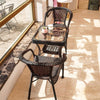 Balcony Table And Chair Small Tea Table Rattan Chair Leisure Tea Table Courtyard Rattan Chair 60 Wide Edge Round Table + Two Chairs