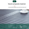 Outdoor Plastic Wood Table And Chair 4 Armchair + 1 Square table 80+ 1 Iron Column Umbrella 2.7m