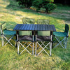 Outdoor Table And Chair Folding Portable Folding Outdoor Portable Ultra Light Car Picnic Self Driving Camping Aluminum Alloy Seven Piece Combination