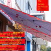 Large Umbrella Stall Umbrella Wind And Rain Proof Sunshade Large Outdoor Stall Umbrella Square Courtyard Umbrella 2x1.5m