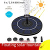 Solar Fountain With Battery Outdoor Courtyard Rockery Water Tank Fish Pond Oxygenation Micro Water Pump 2.4w Hexagonal Solar Floating Fountain