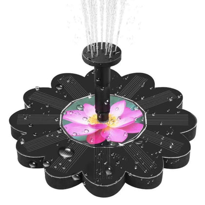 Solar Fountain Floating Fountain Lotus Leaf Solar Floating Water Spray Fountain Mini Outdoor Pond Fish Pond Aeration Solar Water Pump