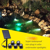 LED Solar Underwater Light Underwater Fish Pond Light Colorful Landscape Light Courtyard Light Colorful Light Waterproof Waterscape Light