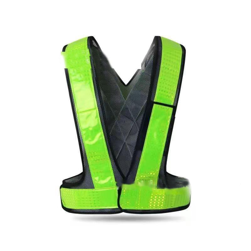 Reflective Strap With Fluorescent Highlight Reflective Strip 10 Pack Grass Green One Size Fits All