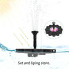 Solar Fountain Lotus Solar Floating Water Spray Fountain Micro Outdoor Pond Fish Pond Oxygenation Without Battery