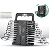 Dual Purpose Box Spanner Open End Spanner Antiskid Double End Solid Spanner Set 11 Mirror
