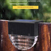 Solar Wall Lamp Household Fence Railing Lamp Outdoor Courtyard Decorative Landscape Lamp Waterproof Stair Step Lamp 8 Sets