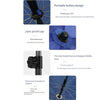 Large Outdoor Commercial Stall Umbrella Advertising Umbrella Folding Round Umbrella 2.1 M Blue + Thickened Silver Glue