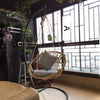 Rocking Chair Hanging Chair Real Rattan Cotton Rope Single Indoor Outdoor Swing Cradle Rocking Chair Swing Single Basket